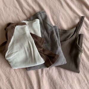Brandy Melville Brown Shirt Bundle